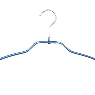 Clothes hanger Silhouette light FT, glitter blue, 42 cm