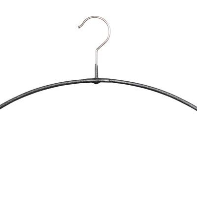 Clothes hanger Economic light PT, black glitter, 40 cm