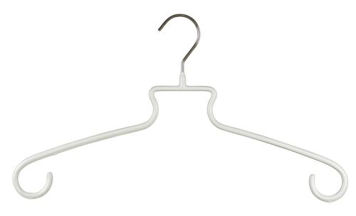 Kleiderbügel SHE mit Rockhaken, weiß, 41 cm