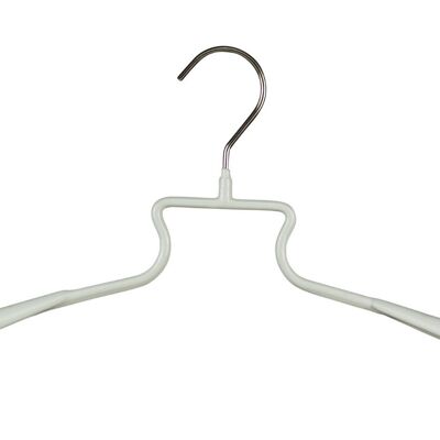 Percha SHE con hombrera, blanco, 41 cm