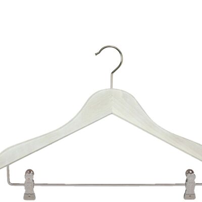 Coat hanger Classic K, white washed, 41 cm