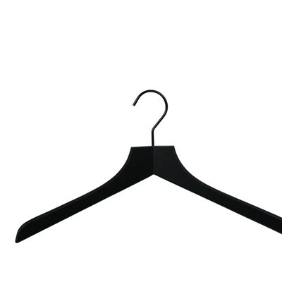 Coat hanger Profi, black lacquered, 45 cm