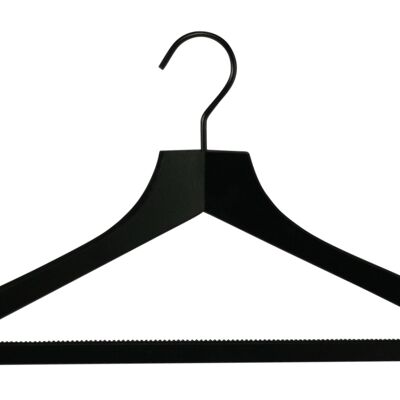 Clothes hanger Profi HRS, black lacquered, 45 cm