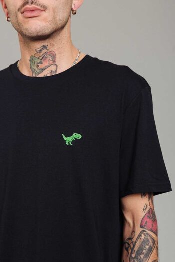 TIRY T-Shirt Dino Unisexe Noir 2