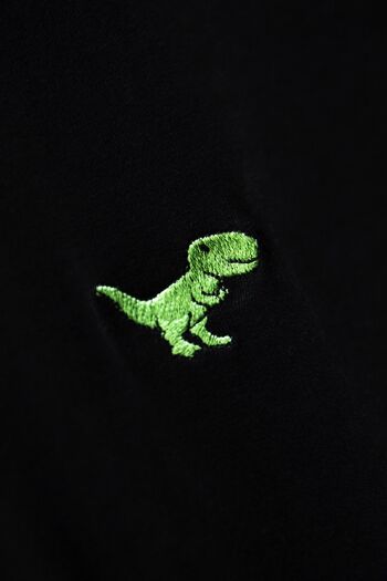 TIRY T-Shirt Dino Unisexe Noir 4