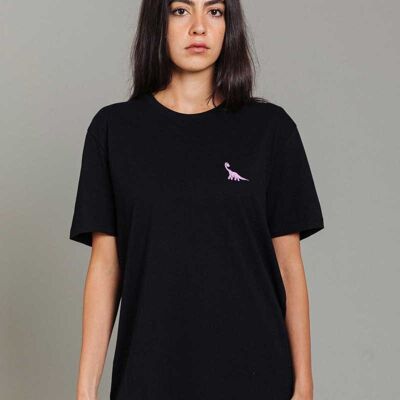HALSY T-Shirt Unisexe Dino Noir - Noir