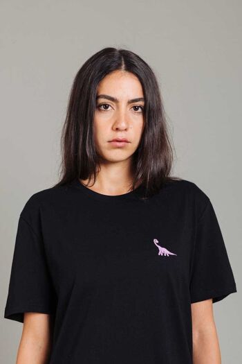 HALSY T-Shirt Unisexe Dino Noir - Noir 2