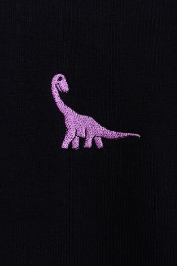 HALSY T-Shirt Unisexe Dino Noir - Noir 4