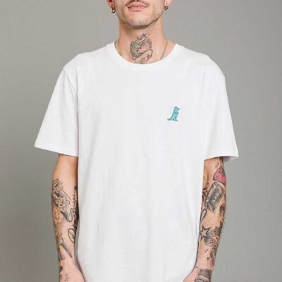 DUMMY T-Shirt Dino Unisexe Blanc - Blanc