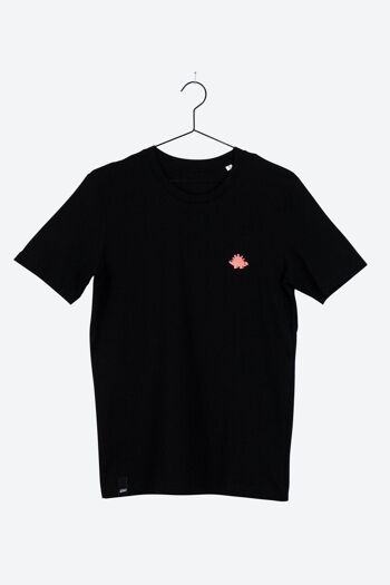 RUNDY T-Shirt Unisexe Dino Noir - Noir 3