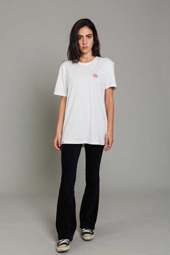 RUNDY T-Shirt Unisexe Dino Blanc - Blanc 1