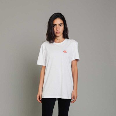 RUNDY T-Shirt Unisexe Dino Blanc - Blanc