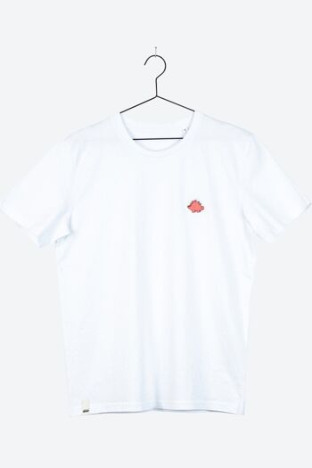 RUNDY T-Shirt Unisexe Dino Blanc - Blanc 3