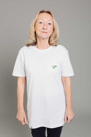 TIRY T-Shirt Dino Unisexe Blanc 1