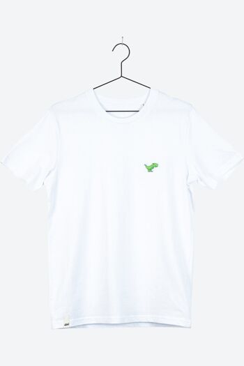 TIRY T-Shirt Dino Unisexe Blanc 3