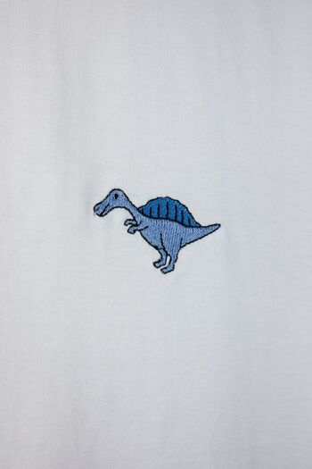 SCHNUTY T-Shirt Dino Unisexe Blanc 5