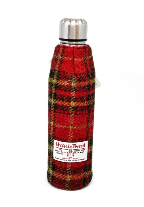 Thermos Flask 500ml - Harris Tweed Wrapped - Red