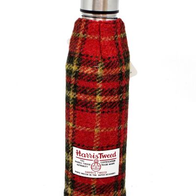 Thermos Flask 500ml - Avvolto in Harris Tweed - Rosso