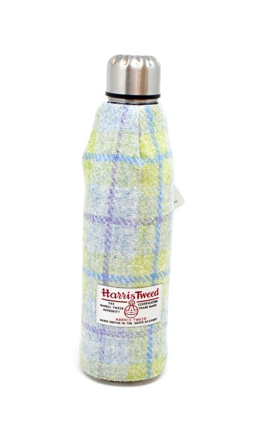 Thermos Flask 500ml - Harris Tweed Wrapped - light green
