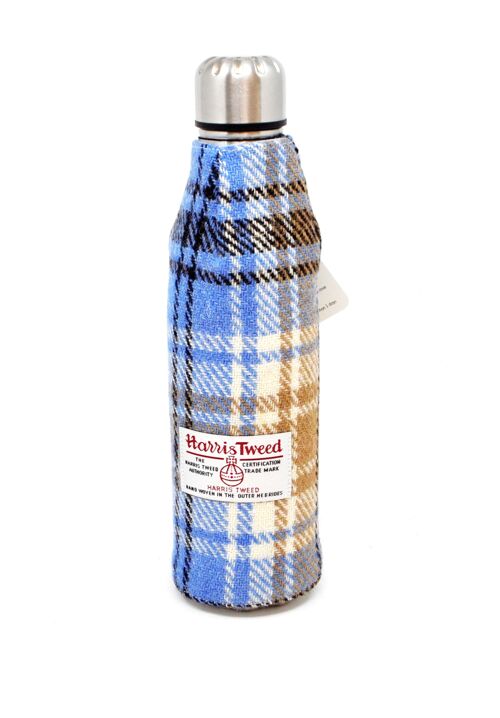 Thermos Flask 500ml - Harris Tweed Wrapped - Blue