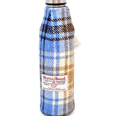 Thermos Flask 500ml - Avvolto in Harris Tweed - Blu