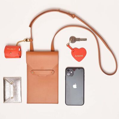 GATSBY CAMEL SMARTPHONE HOLDER BAG