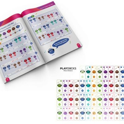 PlayDecks MINI - piano stickers package