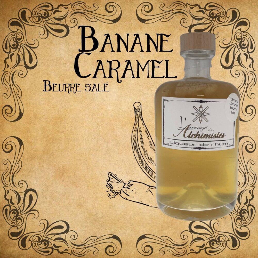 Mantequilla Salada Arreglada De Plátano Y Caramelo