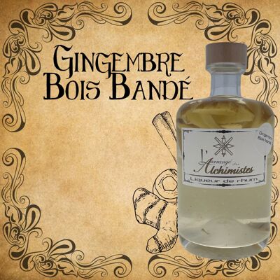 Arrangiert Ginger-Wood bandagiert