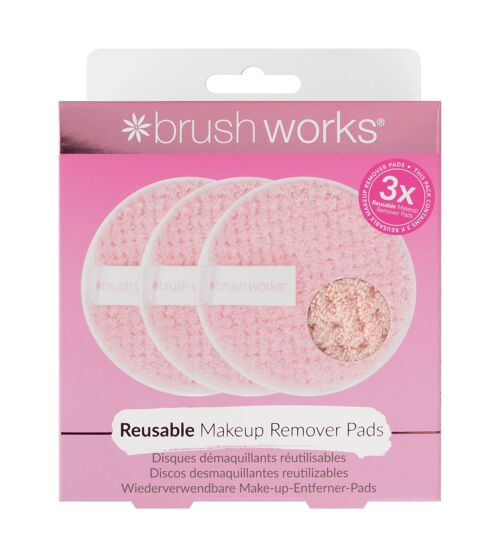Brushworks Reusable Makeup Remover Pads (Pack of 3)