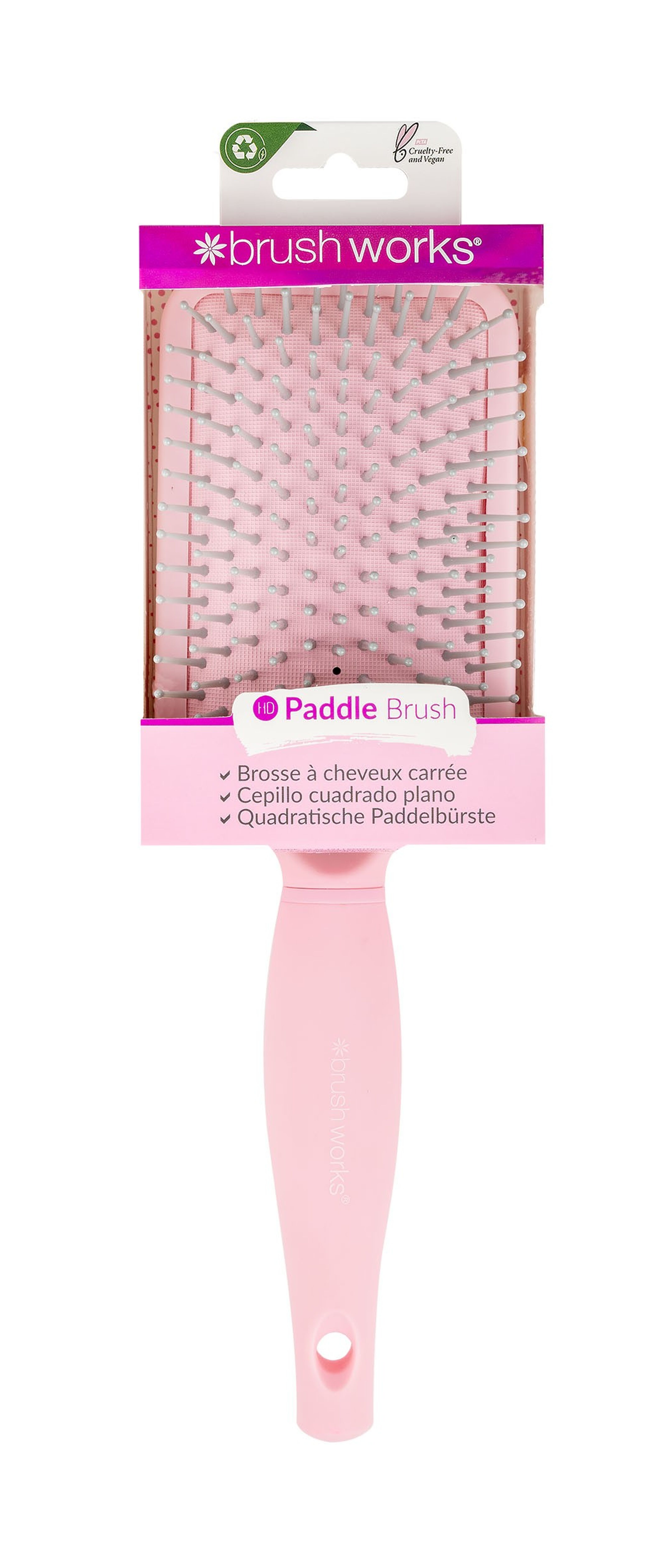 Brushworks HD 4 Piece Combination Tweezer Set Pink