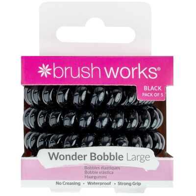 Brushworks Wonder Bobble Large Black (Pack of 5)