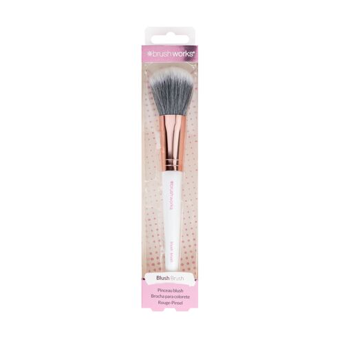 Brushworks White & Gold Blush Brush