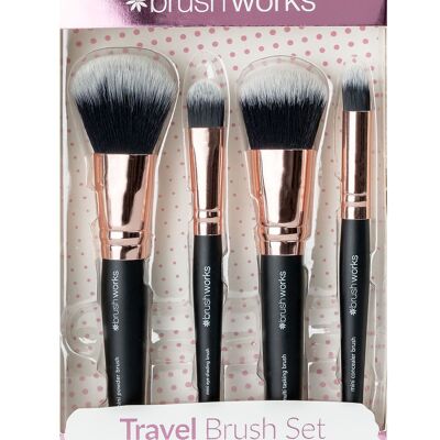 Brushworks Reise-Make-up-Pinsel-Set