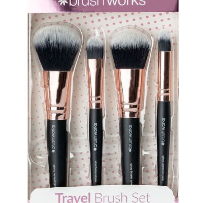 Ensemble de pinceaux de maquillage de voyage Brushworks