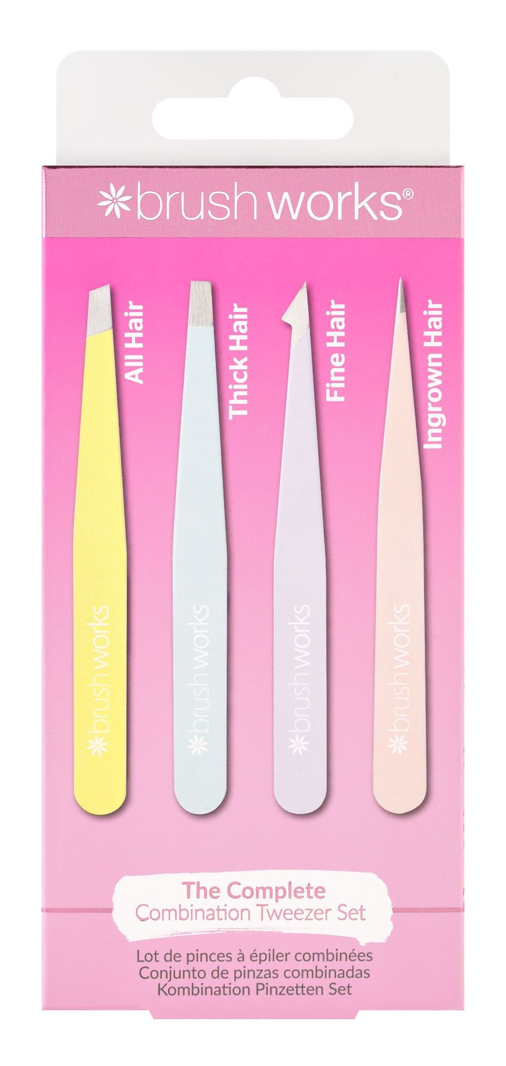 Set di pinzette combinate da 4 pezzi Brushworks - Misto