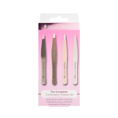 Set di pinzette combinate da 4 pezzi Brushworks - Oro