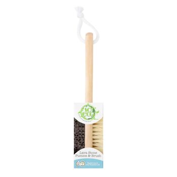 Ponce et brosse en pierre de lave So Eco 1