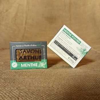 Savon & Shampoing à la Menthe BIO • 100g (par 12) RÉDUCTION 4