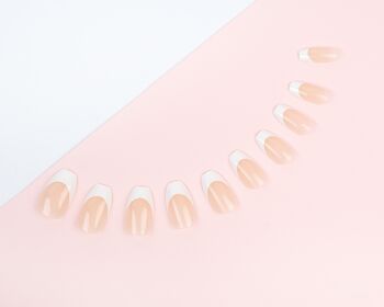 Invogue Pink French Coffin Nails (24 pièces) 2