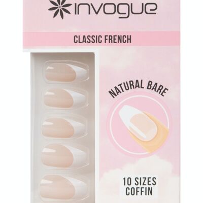 Invogue Bare French Coffin Nails (24 piezas)