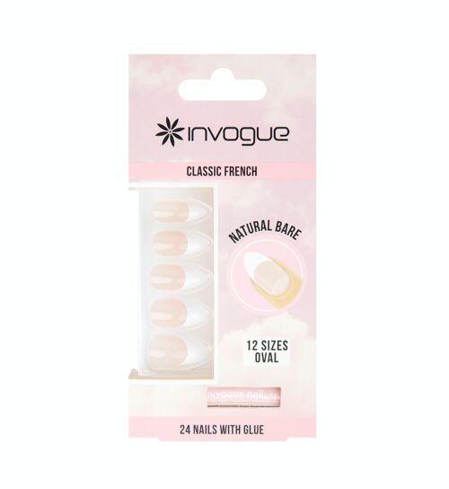 Invogue Bare French Oval Nails (28 Pieces)