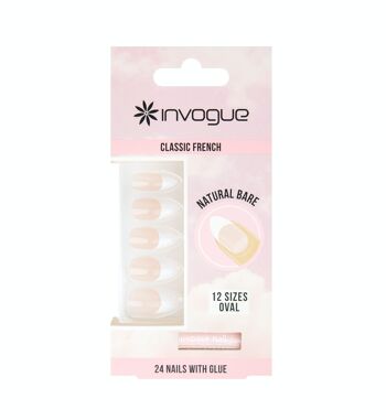 Invogue Bare French Oval Nails (28 pièces) 1