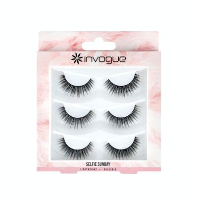 Invogue Multipack Lashes - Selfie Sunday (Pack of 3 Pairs)