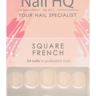 Nail HQ Carré French Nails (24 Pièces)