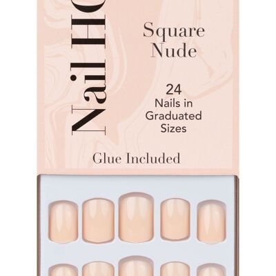 Nail HQ Square Nude Nails (24 pezzi)