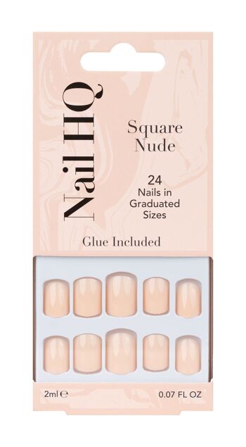 Nail HQ Carré Nude Nails (24 Pièces) 1