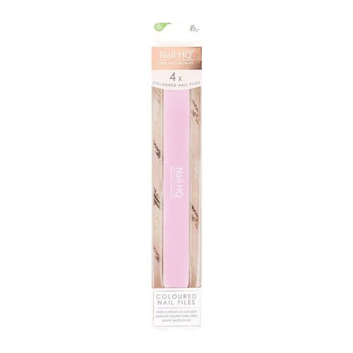 Nail HQ Coloured Nail File (Pack of 4)