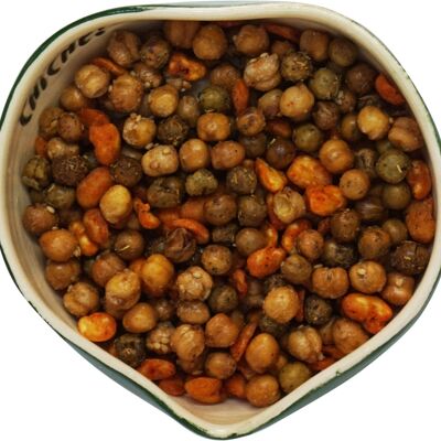 CLEARANCE MIX PROVENCAL - ORGANIC - Chickpeas Herbes de Provence and Pepper - Peas, tomato and herbs de Provence - Square peas with Italian spices - Bulk 2kg - GLUTEN FREE