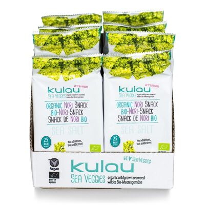 8x KULAU Bio-Nori-Snack Sea Salt 4 g